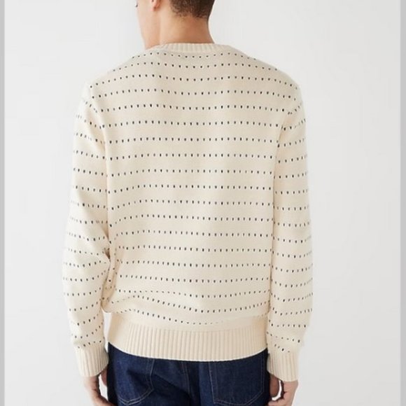 J. Crew Heritage cotton sweater in bird's-eye stitch L - Picture 5 of 10
